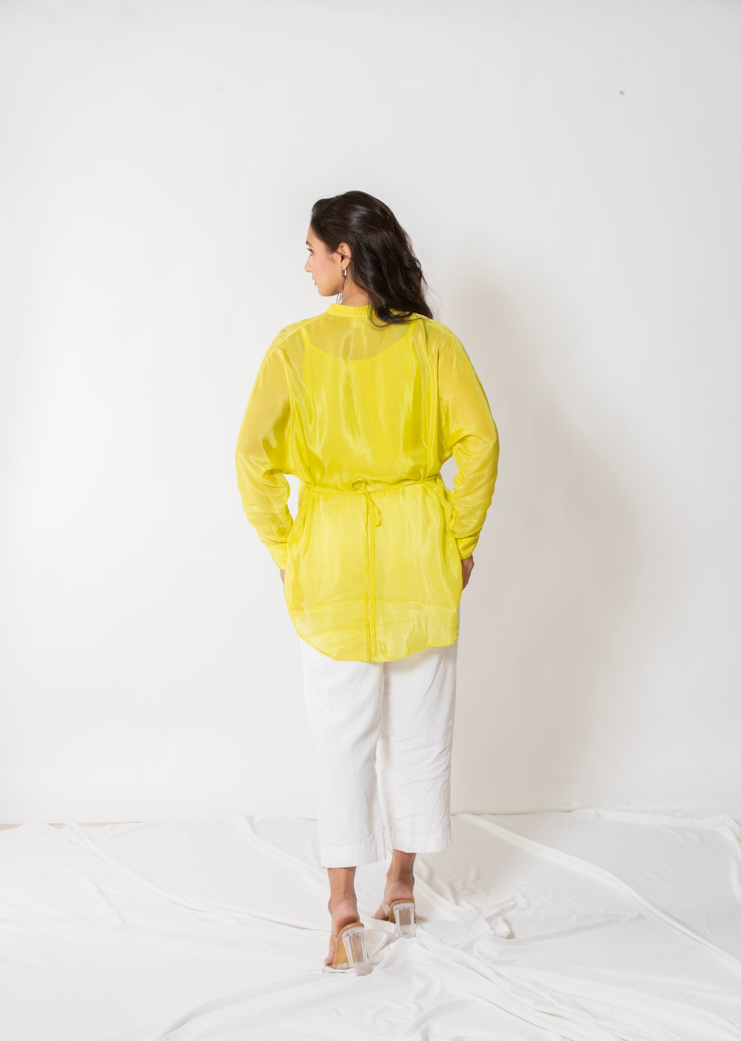 LIME GREEN KANTHA TOP