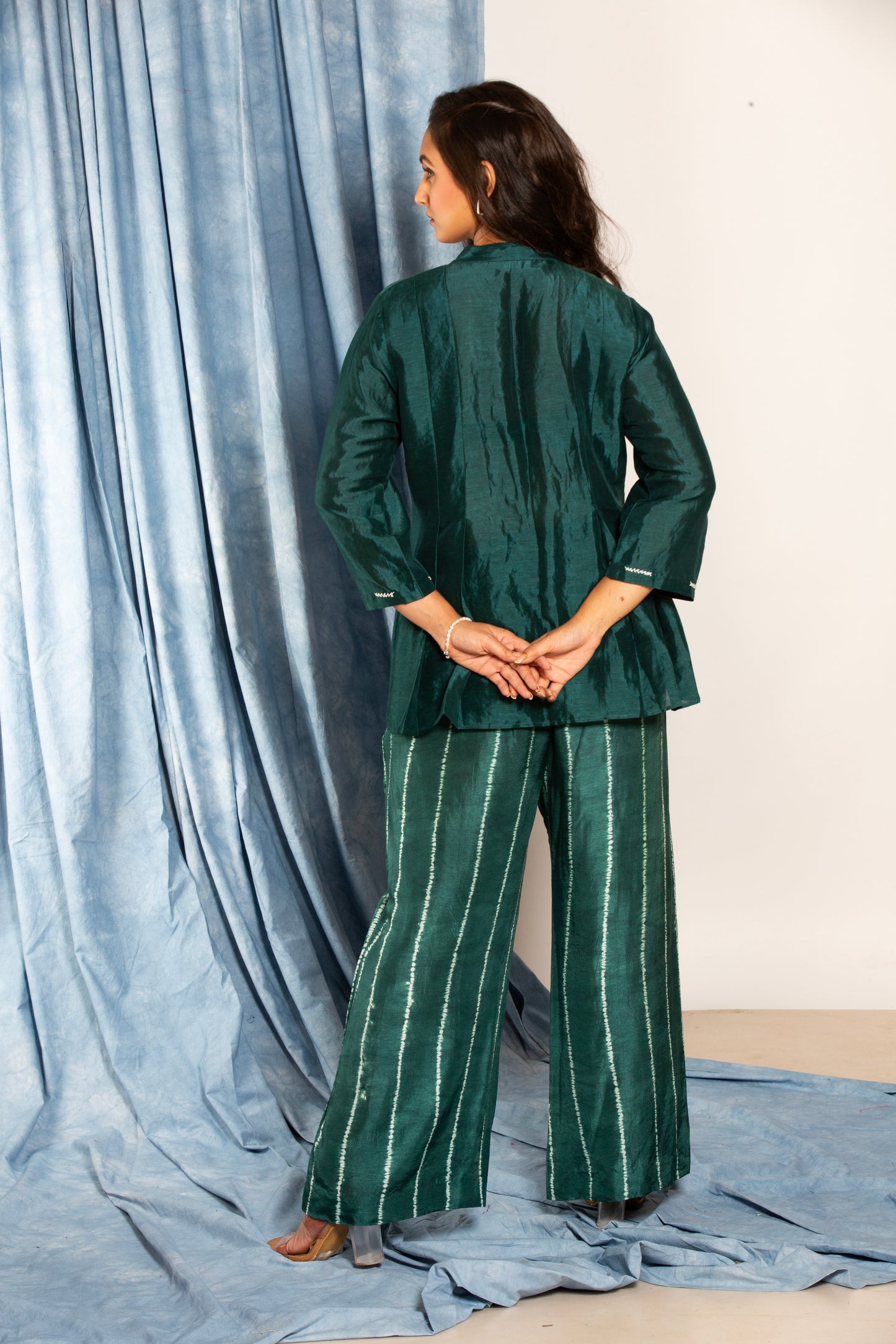 EMERALD GREEN SHIBORI SET