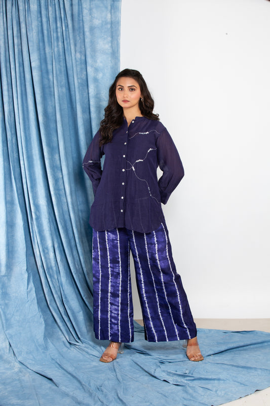 DARK PURPLE SHIBORI SET